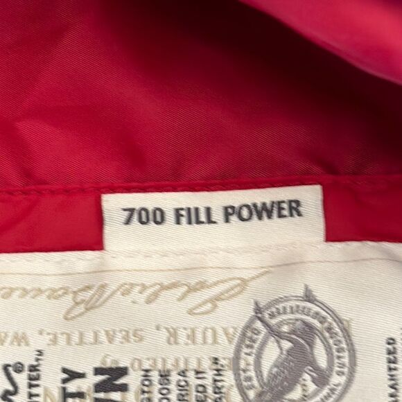 Eddie Bauer 700 Fill Power Goose Down Red Quilted Vest Small - Picture 12 of 14